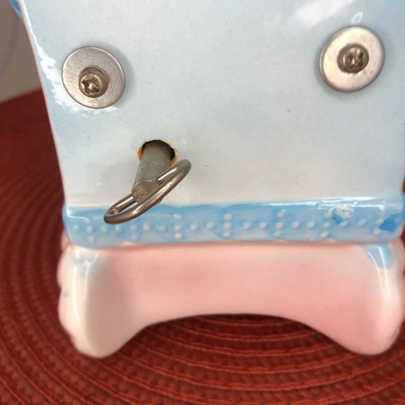 Vintage Nursery Themed Porcelain Music Box Decorative Planter Lot - Picture 14 of 16